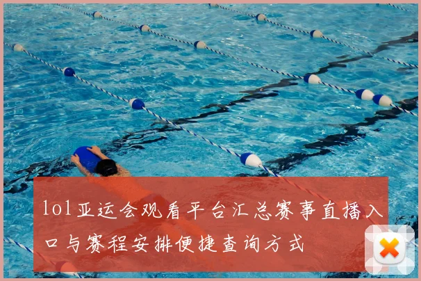 lol亚运会观看平台汇总赛事直播入口与赛程安排便捷查询方式